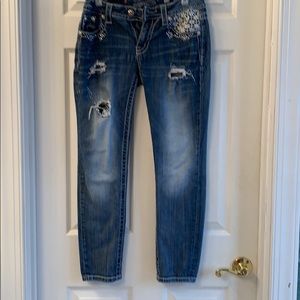 Miss Me cuffed skinny jeans